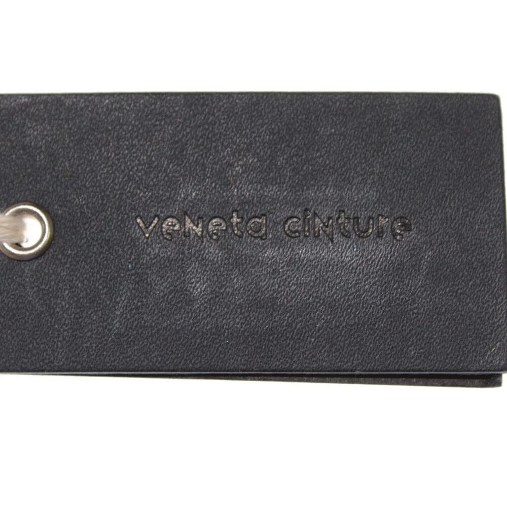 Veneta Cinture NWT Classic Belt Size 115 (US 44) in Gray Leather Made in Italy